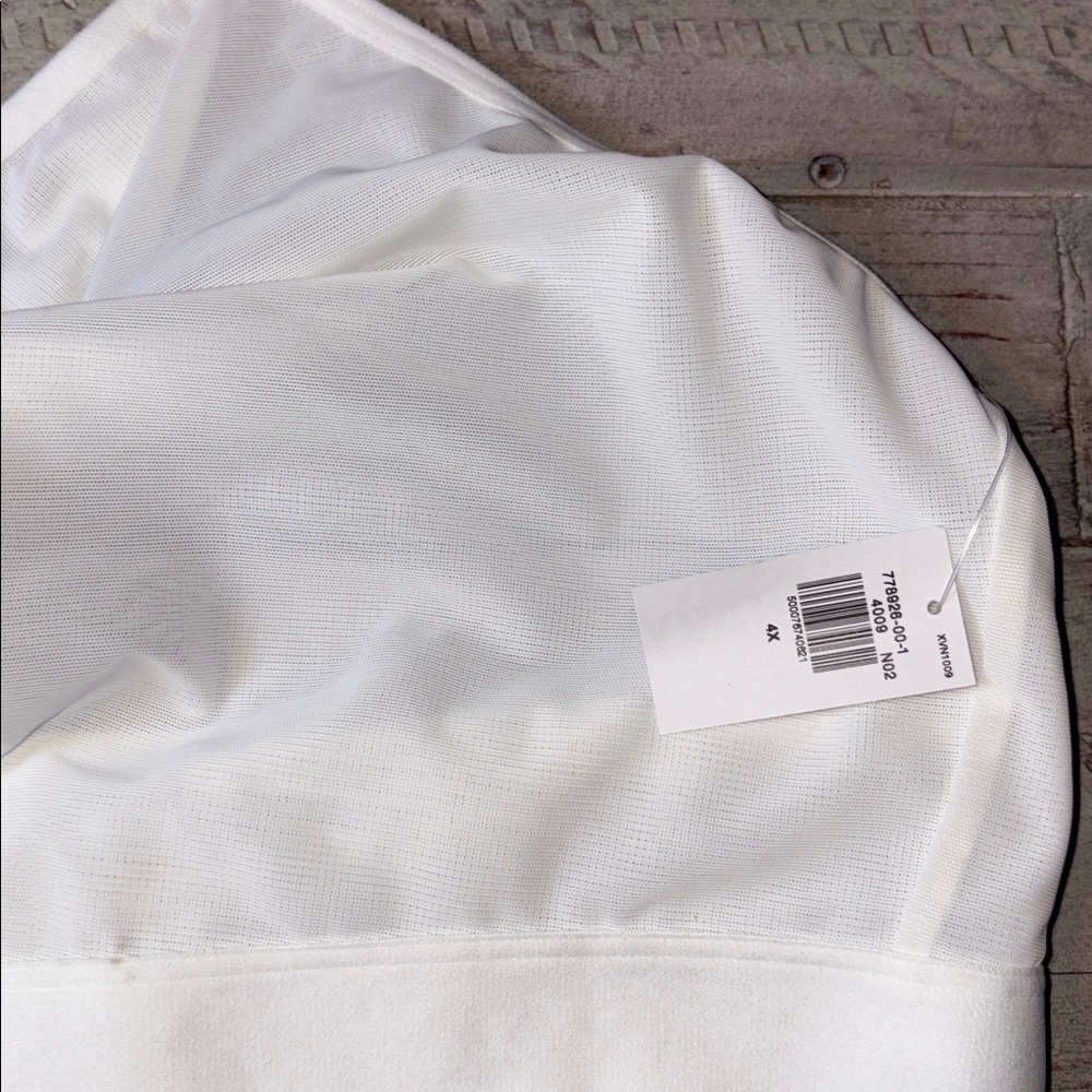 Women's V-Neck Mesh White Bralette Size 4X NWT! - Picture 3 of 15